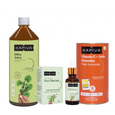 Kapiva Giloy Juice 1 L  Power Combo (Pack of 2)
