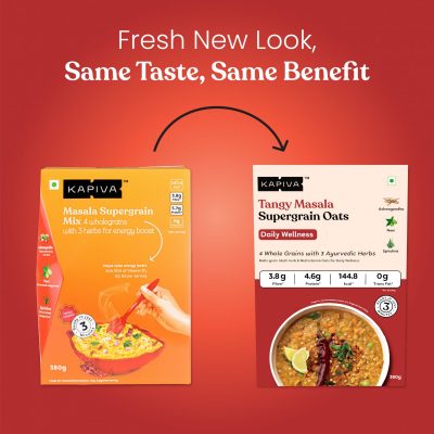 Kapiva Tangy Masala Supergrain Oats for Daily Wellness